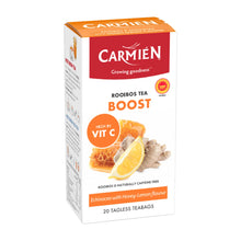 Load image into Gallery viewer, Carmién Wellness Range Boost with Vitamin C Rooibos Tea (20 Teabags)
