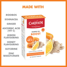 Load image into Gallery viewer, Carmién Wellness Range Boost with Vitamin C Rooibos Tea (20 Teabags)