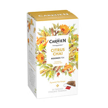 Load image into Gallery viewer, Carmién Citrus Chai Rooibos Tea (20 Pyramid Teabags)