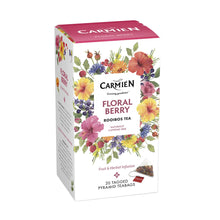 Load image into Gallery viewer, Carmién Floral Berry Rooibos Tea (20 Pyramid Teabags)