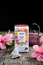Load image into Gallery viewer, Carmién Floral Berry Rooibos Tea (20 Pyramid Teabags)