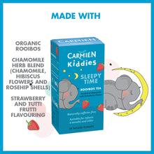 Load image into Gallery viewer, Carmién Kiddies Sleepy Time Rooibos Tea (20 teabags)