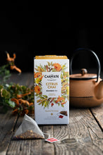 Load image into Gallery viewer, Carmién Citrus Chai Rooibos Tea (20 Pyramid Teabags)
