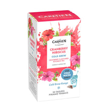 Load image into Gallery viewer, Carmién Cranberry Hibiscus Cold Brew Rooibos Tea (20 teabags)
