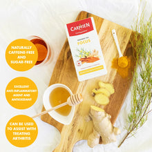 Load image into Gallery viewer, Carmién Wellness Range Focus with Masala Chai &amp; Tumeric Rooibos Tea (20 Teabags)
