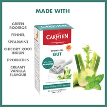 Load image into Gallery viewer, Carmién Wellness Range Gut with Probiotics &amp; Chicory Root Fibre Rooibos Tea (20 Teabags)
