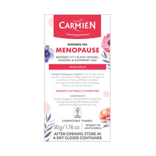 Load image into Gallery viewer, Carmién Menopause with Raspberry Leaf Rooibos Tea (20 Teabags)
